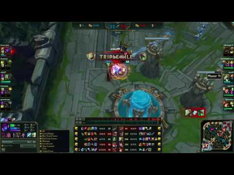 Master yi girl gamer oneofff penta kill slow motion