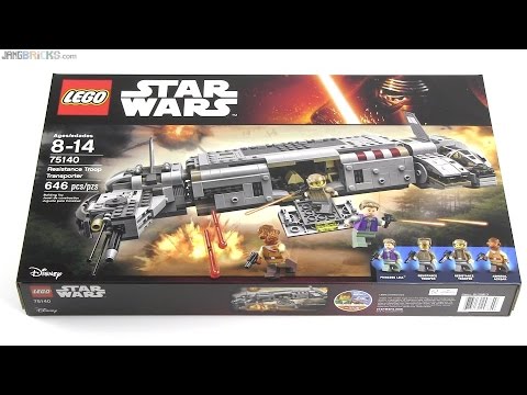 Vidéo LEGO Star Wars 75140 : Resistance Troop Transporter