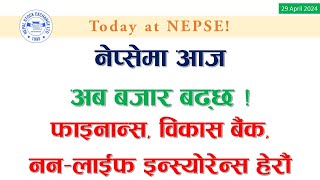 Today at NEPSE 29 April 2024