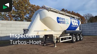 Turbos Hoet SVM39 39000 Liftachse Cement silo tank trailer | Image 4 - Autoline