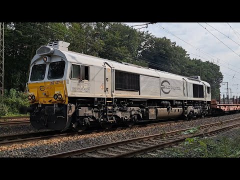 CLASS 66 ( BR 266 407-6 ) von Euro Cargo Rail mit Stahlzug