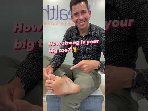 Runners: how strong is your big toe?