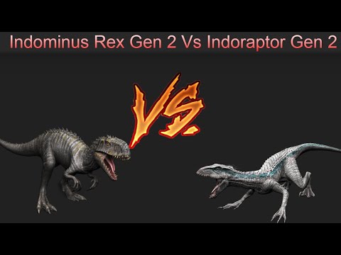 Indominus Rex Gen 2 Vs Indoraptor Gen 2 in Jurassic World Evolution 2!