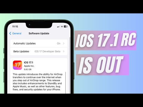 iOS 17.1 RC is Out