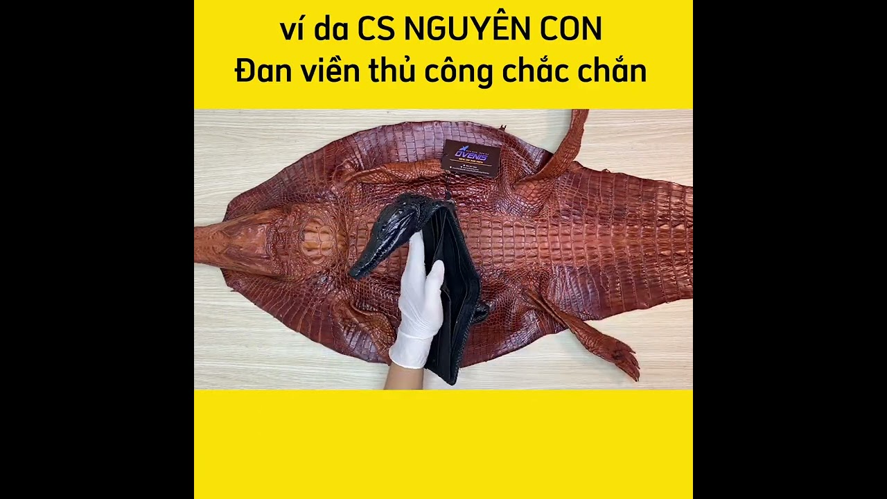 Siêu Phẩm Ví Cá Sấu Nguyên Con Đầy Cá Tính VS1V01D