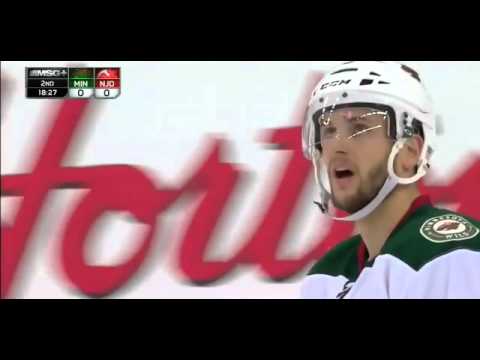 Marco Scandella huge hit on Jacob Josefson 11/11/14