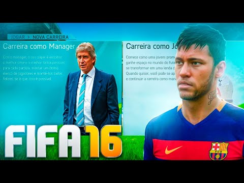 JOGUEI o MODO CARREIRA do FIFA 16 em 2025