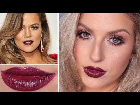 Khloe Kardashian Deep Autumn Lips, Warm Shimmer Eyes! ♡ NikkieTutorials Inspired Video