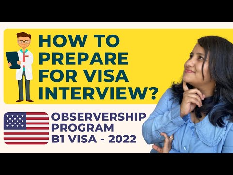 How do I answer B1 visa interview questions for a medical observership in the USA?