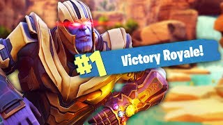 OWNING THANOS IN FORTNITE | Fortnite Battle Royale (Thanos Mode)