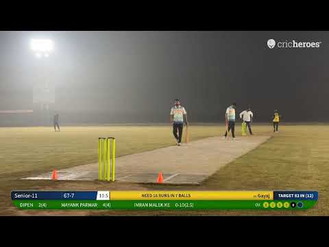 Live Cricket Match | Gayaj vs Senior-11 | 29-Dec-23 11:00 PM | Aamla open taluka  tournament(League