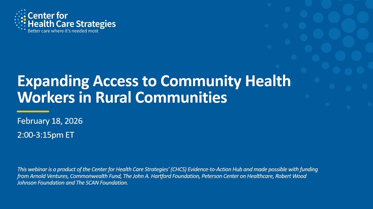 Expanding Access to Community Health Workers in Rural Communities