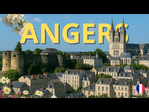 Spring Walk in Angers, France 🌸 | Château d'Angers 4K Walking Tour