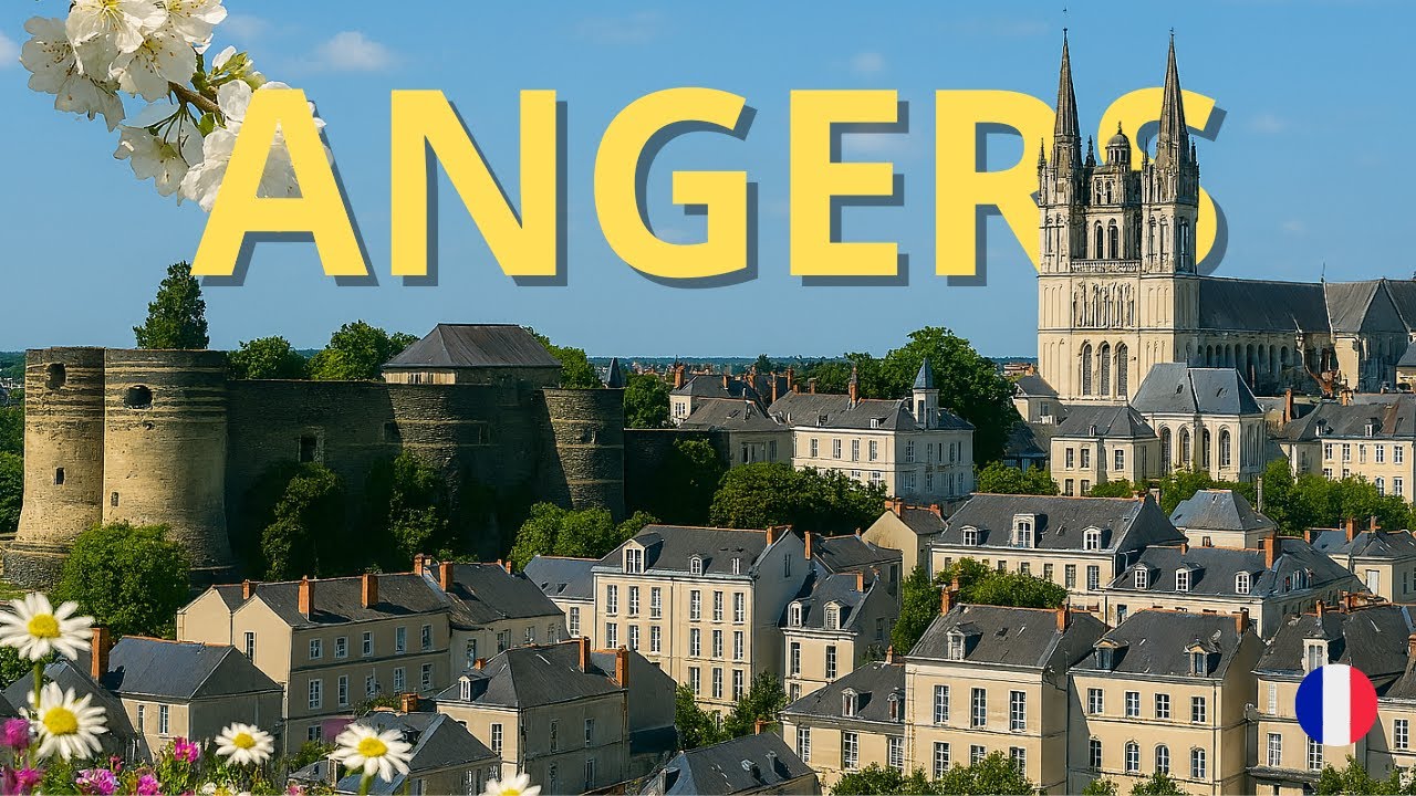 Immersive street-level walking tour through Angers Chateau, France, showcasing authentic urban landscapes, local architecture, and the vibrant atmosphere of the city's neighborhoods