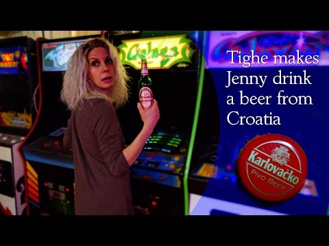 Tighe makes Jenny drink beer from Croatia - Karlovačko Pivo Svijetlo