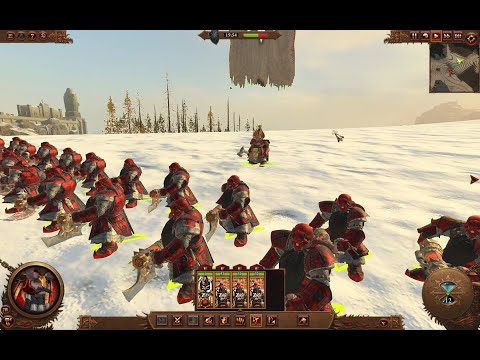 Chaos Dwarf Fire Glaives vs Cathay Iron Hail Gunners Total War: Warhammer 3