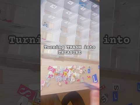 Create your own ransom note letters: Save all your junk for scrapbooking and journaling!