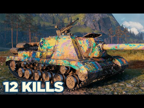 ISU-152K • 8.1K DMG 12 KILLS • WoT Gameplay