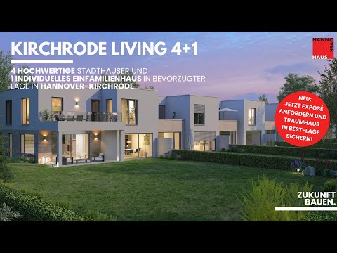 Kirchrode Living 4+1: 4 hochwertige Stadthäuser und 1 individuelles Einfamilienhaus | HANNOVER HAUS