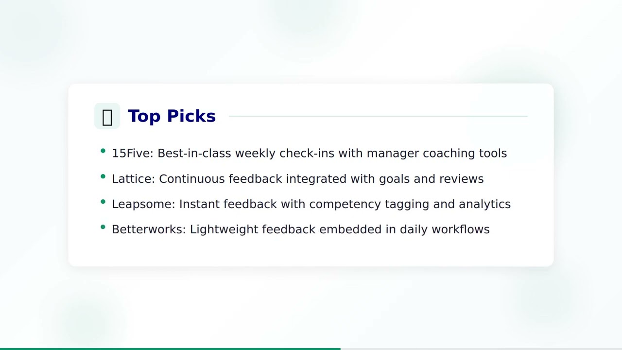 Continuous Feedback Software Guide