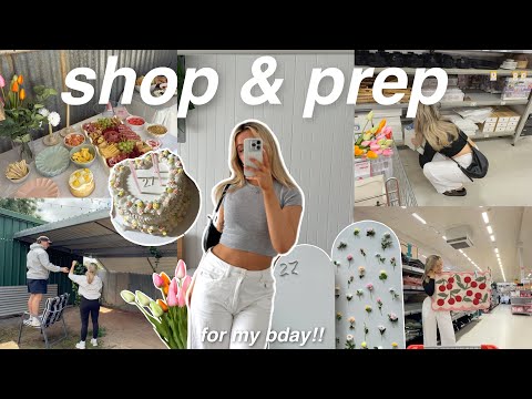 shop with me *for my birthday party* 🎂planning, organising, cleaning + kmart!!