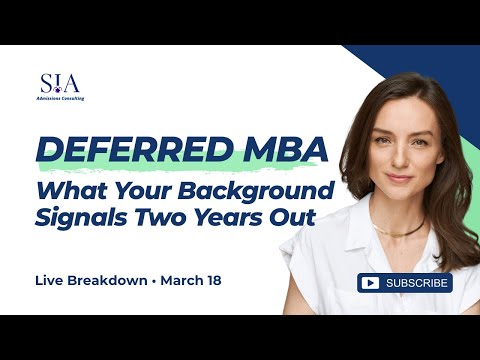 Deferred MBA Profile Building: What College Juniors Should Be Doing Two Years Out