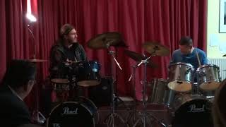 Amazing drums dialogue:Aggelos Valoukas(Black Nexus Drummer)-Bruno Semanjaku(Drum Professor)
