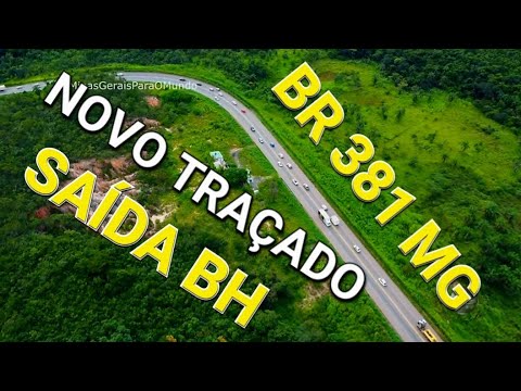 BR 381 NOVO TRAÇADO SAIDA CIDADE DE SANTA LUZIA MINAS GERAIS..