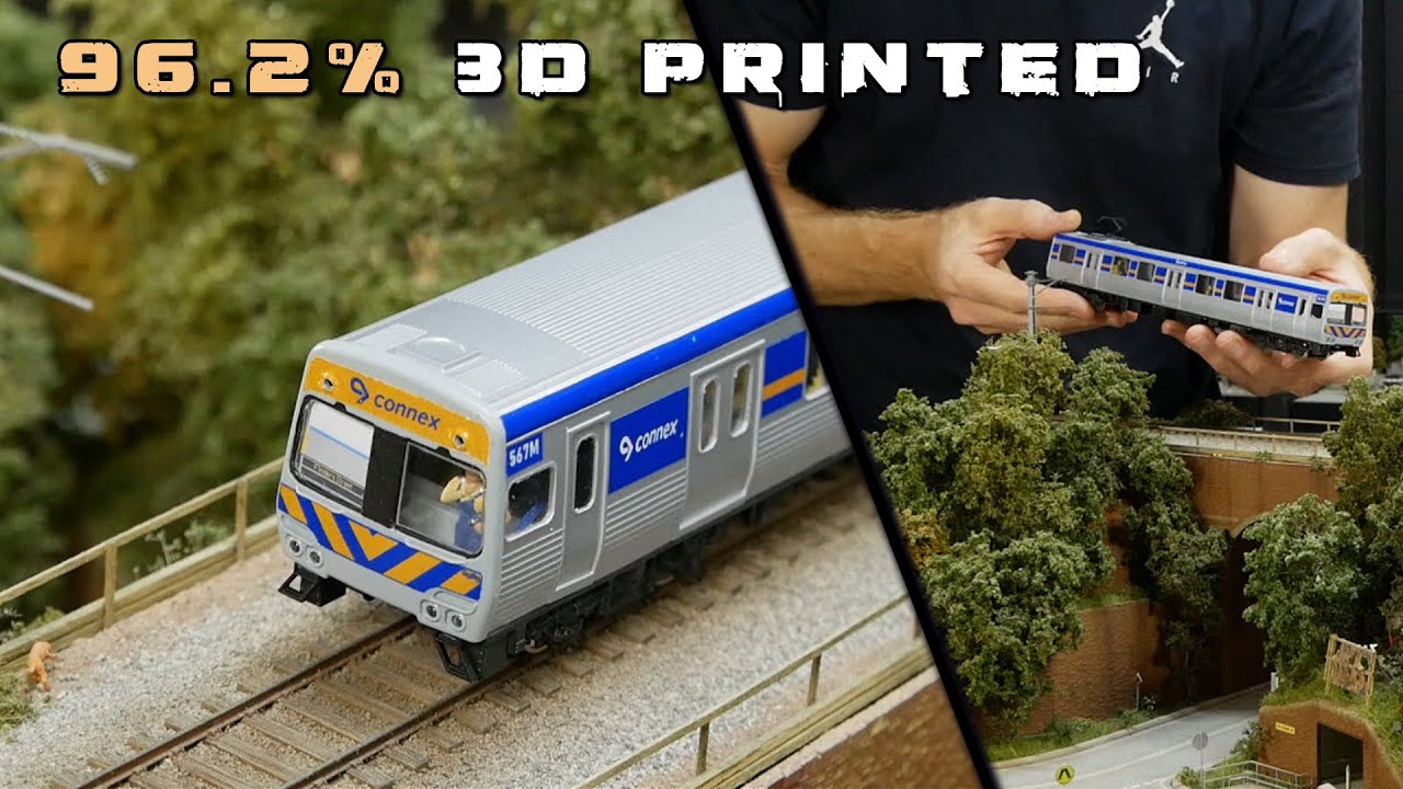 3D print your own working HO scale model trains!