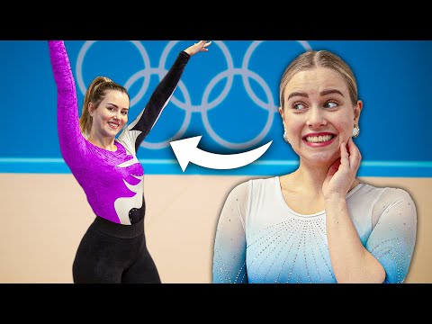 MY SISTER TRIES GYMNASTICS!😳😂 (with FAILS)