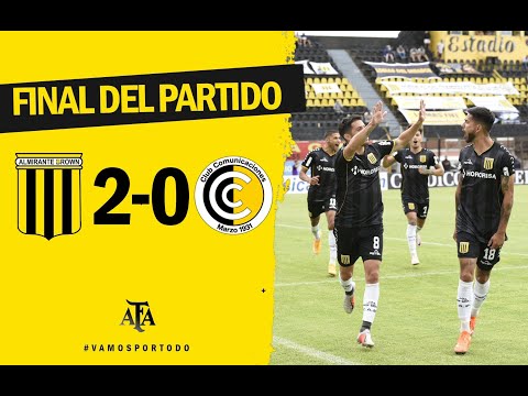 Almirante Brown 2 - Comunicaciones 0 [Resumen]
