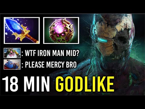 MID IRON MAN IS BACK! 18 Min Godlike Scepter Clockwerk vs Sniper Imba Hooks Fun Pub Game 7.26 Dota 2