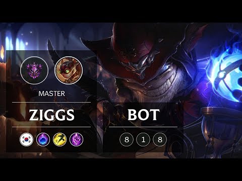 Ziggs Bot vs Twitch - KR Master Patch 9.2