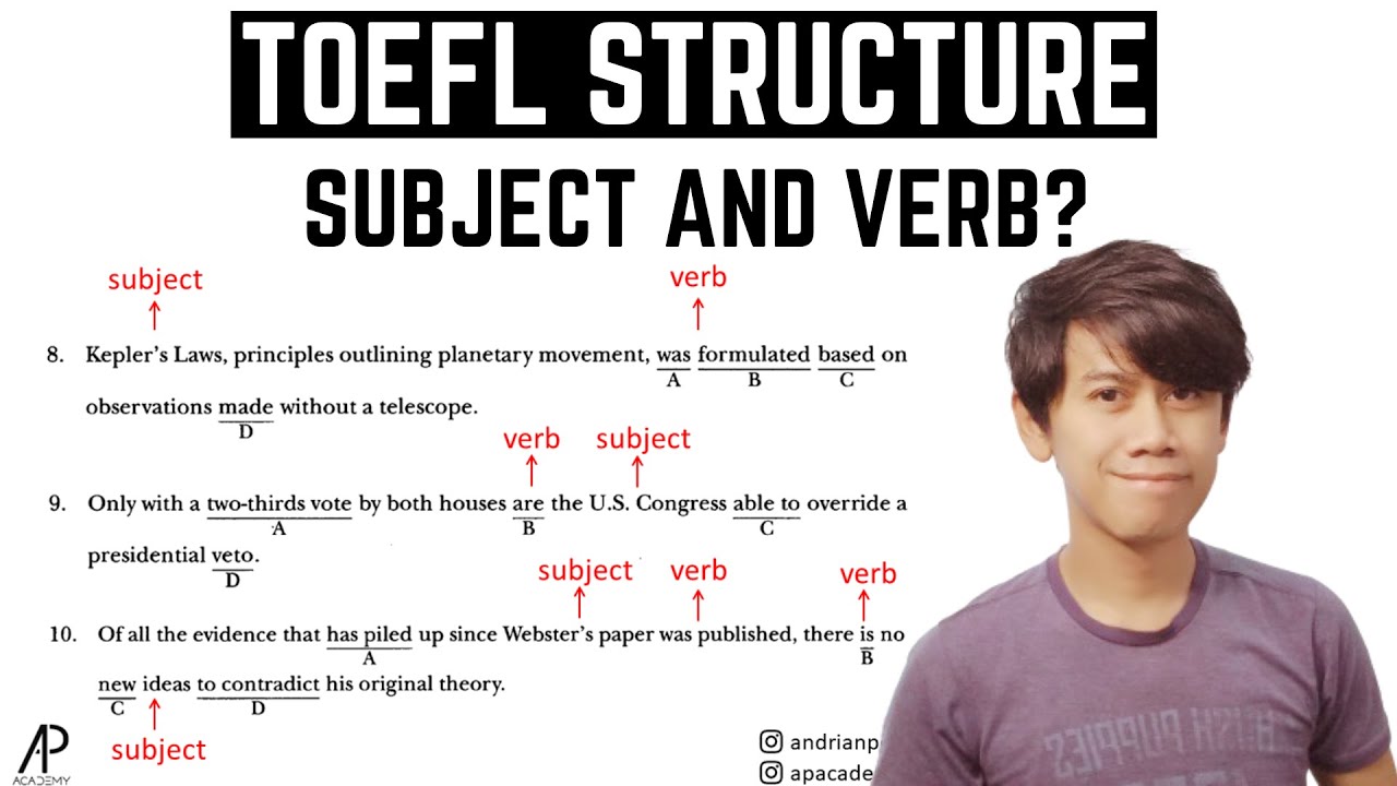 Cara MUDAH Jawab Soal TOEFL STRUCTURE bagian Written Expression (Subject Verb Agreement)