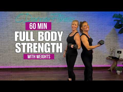 1 Hour - Full Body Strength & Definition with Weights - At Home SUPERSETS Workout