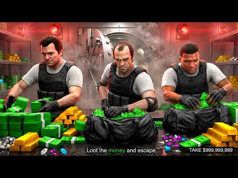 The RICHEST HEIST in GTA 5! (Michael, Trevor & Franklin)