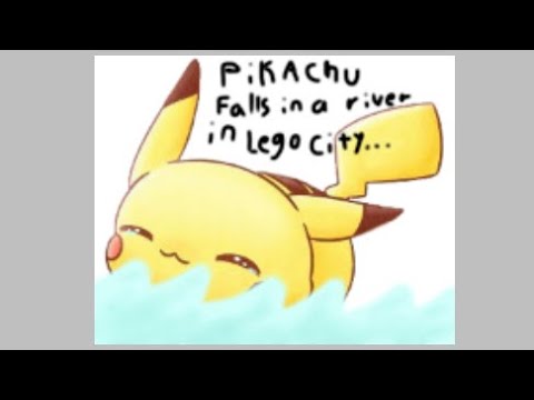 When pikachu falls in the river in LEGO city…