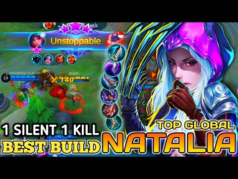 Top Global Natalia 98% WinRate Aggresive Silent Kill Non Stop Roaming & Ganking! - MLBB