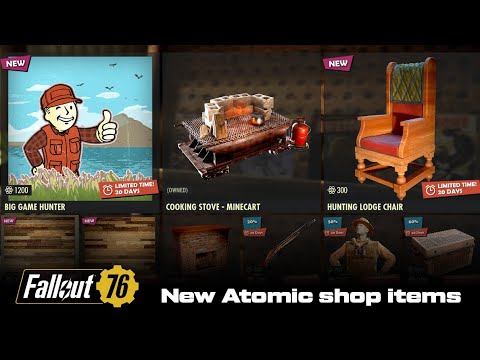 Atomic Shop update July 21 + Minecart cooking stove review (Fallout76)