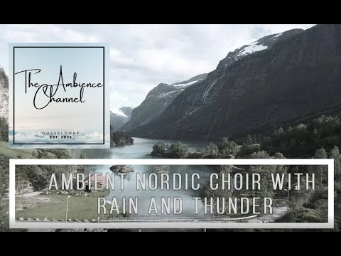 Fantasy Nordic Male Choir  ambience with sounds of thunder