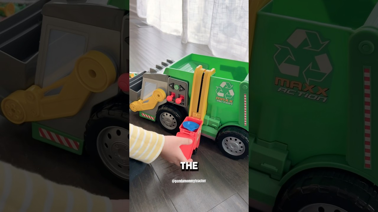 Motorized Garbage Truck ♻️ #toyreview #toyrecommendations #toys #toysforkids