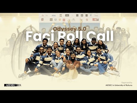 Karawala Hodda | Faci Roll Call -  Odyssey 5.0 | AIESEC in University of Ruhuna