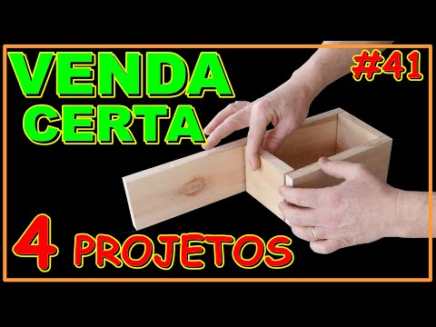VENDA CERTA COM ESSES 4 PROJETOS DE MARCENARIA (VÍDEO #41) #marcenaria #marcenariacriativa