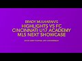 Highlights vs FC Cincinnati U17 Academy