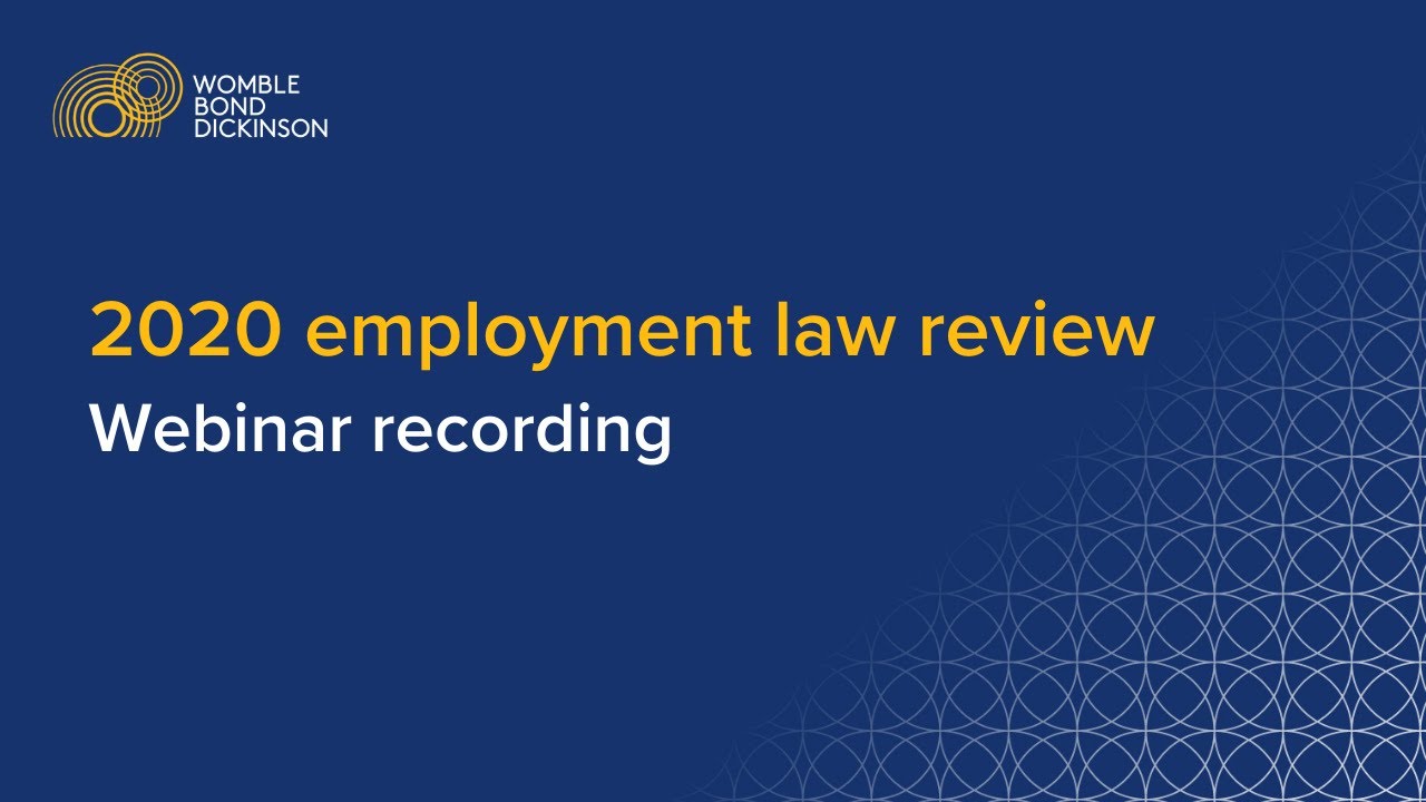 Employment law review of the year webinar recording