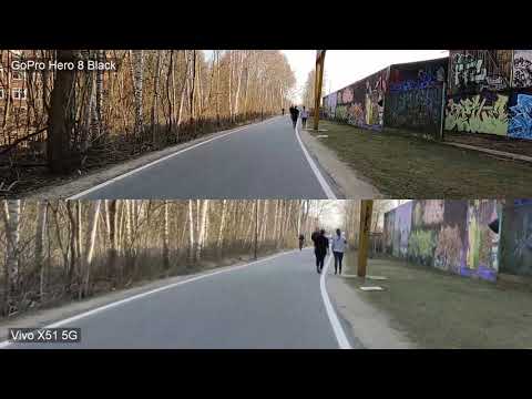 Vivo X51 5G vs. GoPro Hero 8 Black Gimbal-Stabilisierung - Smartphones24