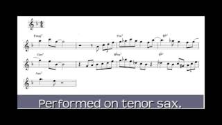 Jazz Sight Reading Challenge #15 - Medium Advanced Swing - Bop Style Phrase - Saxophone Lessons