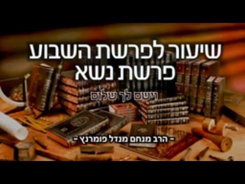 שיעור לפרשת השבוע - נשא תשפ"א