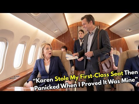 Karen Sat in My First-Class Seat “Thinking It Was Hers” — Then Panicked When I Showed Up