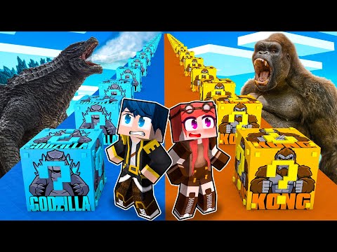 LUCKY BLOCK GODZILLA VS LUCKY BLOCK KING KONG! - MINECRAFT